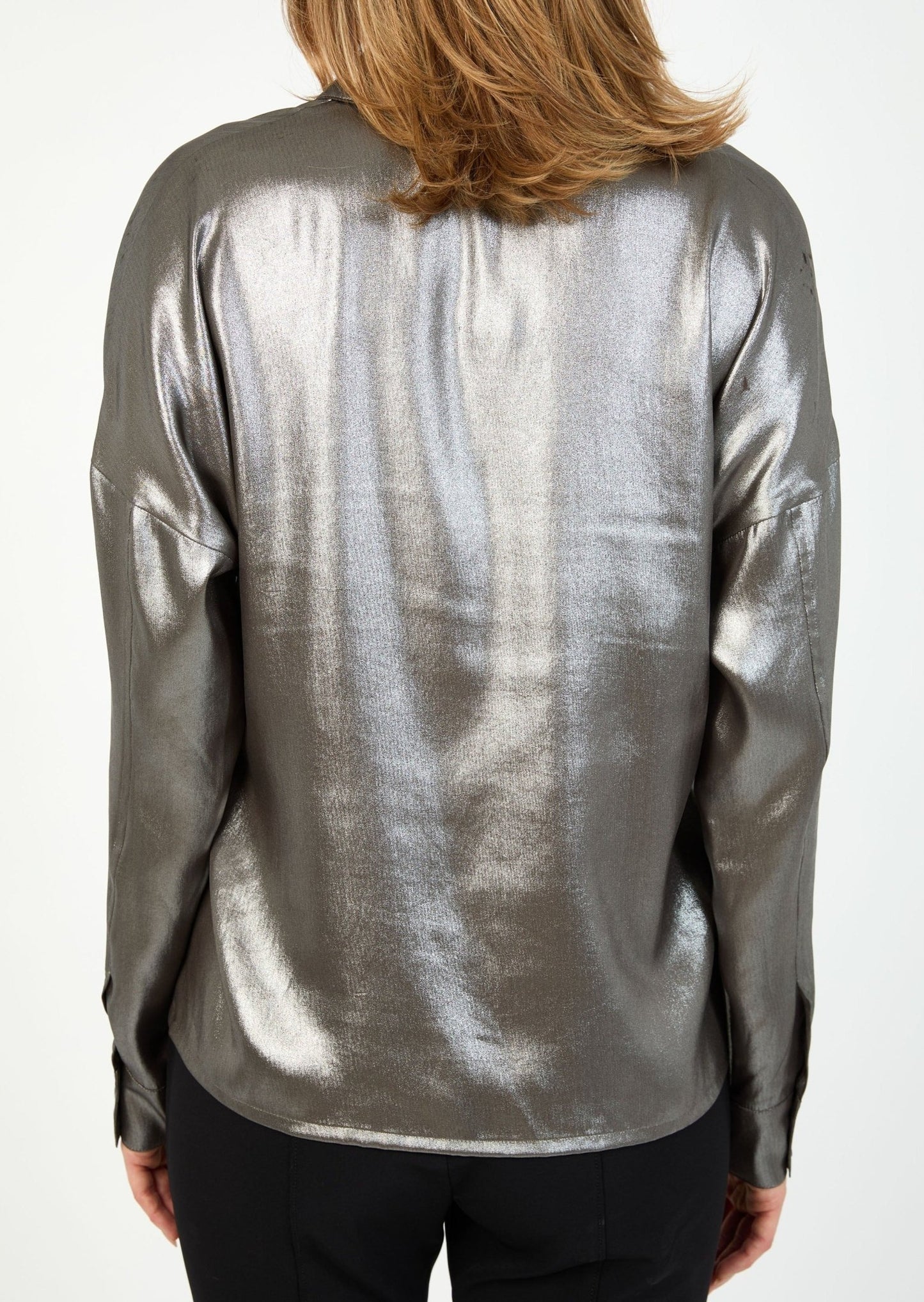 Foiled Satin Shirt - HILTON HOLLIS - Banebrook Collections