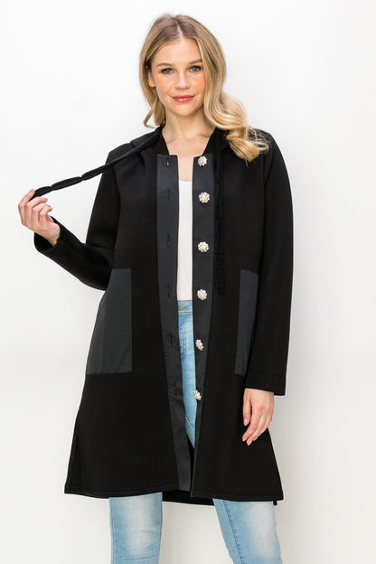 Francesca Jacket with Diamond Studs - JOH APPAREL - Banebrook Collections