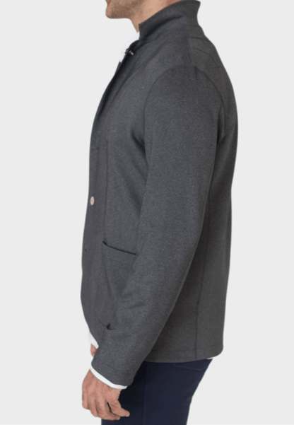 In - Flight Stretch Blazer Charcoal Gray - BUKI - Banebrook Collections