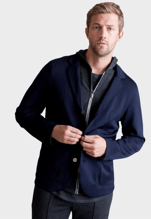 In - Flight Stretch Blazer Navy - BUKI - Banebrook Collections