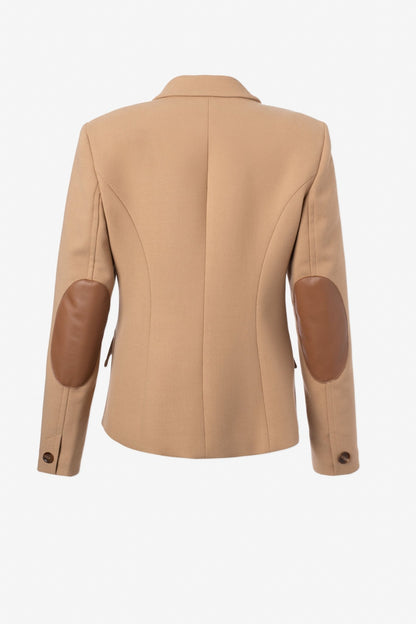 Jacket With Elbow Leather Patch - IRIS SETLAKWE - Banebrook Collections