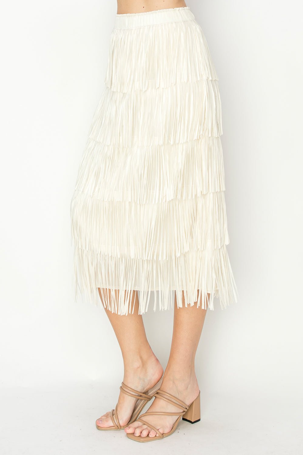 Jayleen Fringe Skirt - JOH APPAREL - Banebrook Collections