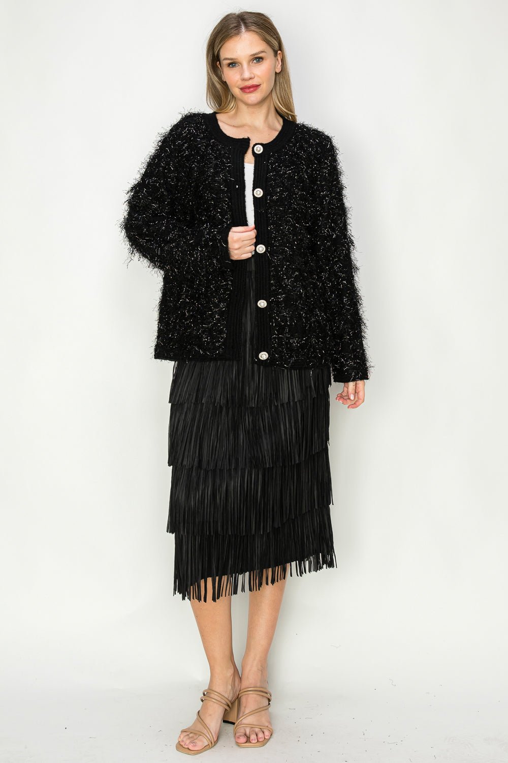 Jayleen Fringe Skirt - JOH APPAREL - Banebrook Collections