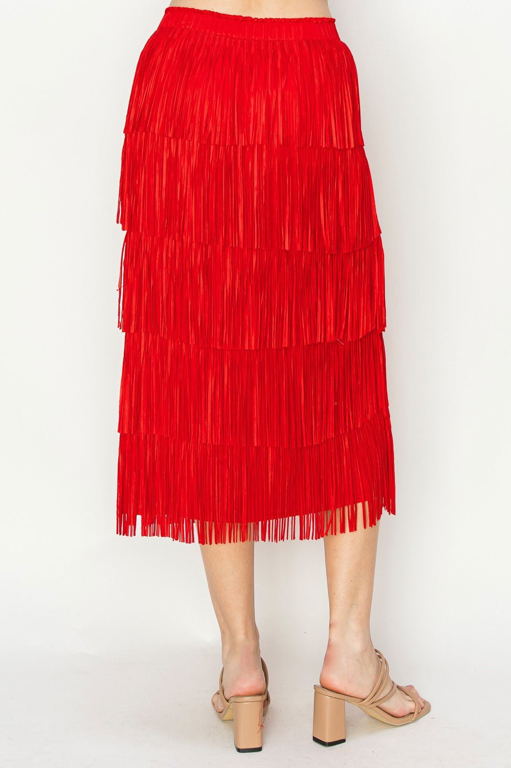 Jayleen Fringe Skirt - JOH APPAREL - Banebrook Collections