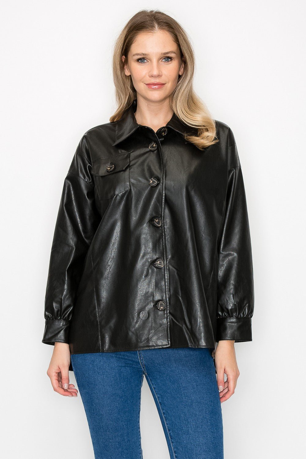 Jiana Leather Jacket - JOH APPAREL - Banebrook Collections