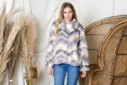 Jonna Faux Fur Jacket - JOH APPAREL - Banebrook Collections