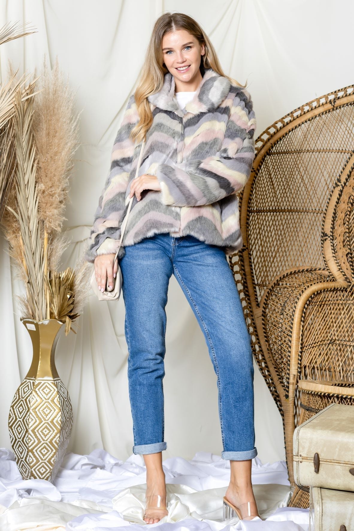 Jonna Faux Fur Jacket - JOH APPAREL - Banebrook Collections