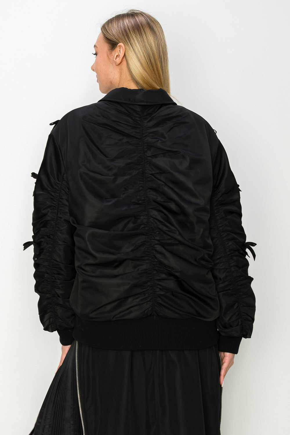 Judith Bomber Jacket with Ribbons - JOH APPAREL - Banebrook Collections