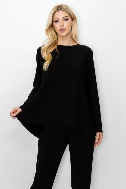 Kailla Crepe Knit Top - JOH APPAREL - Banebrook Collections