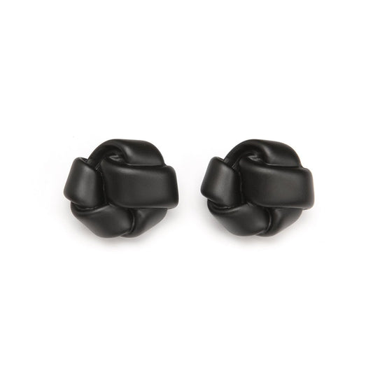 Kari Barile Post Earring Matte Black - PONO - Banebrook Collections