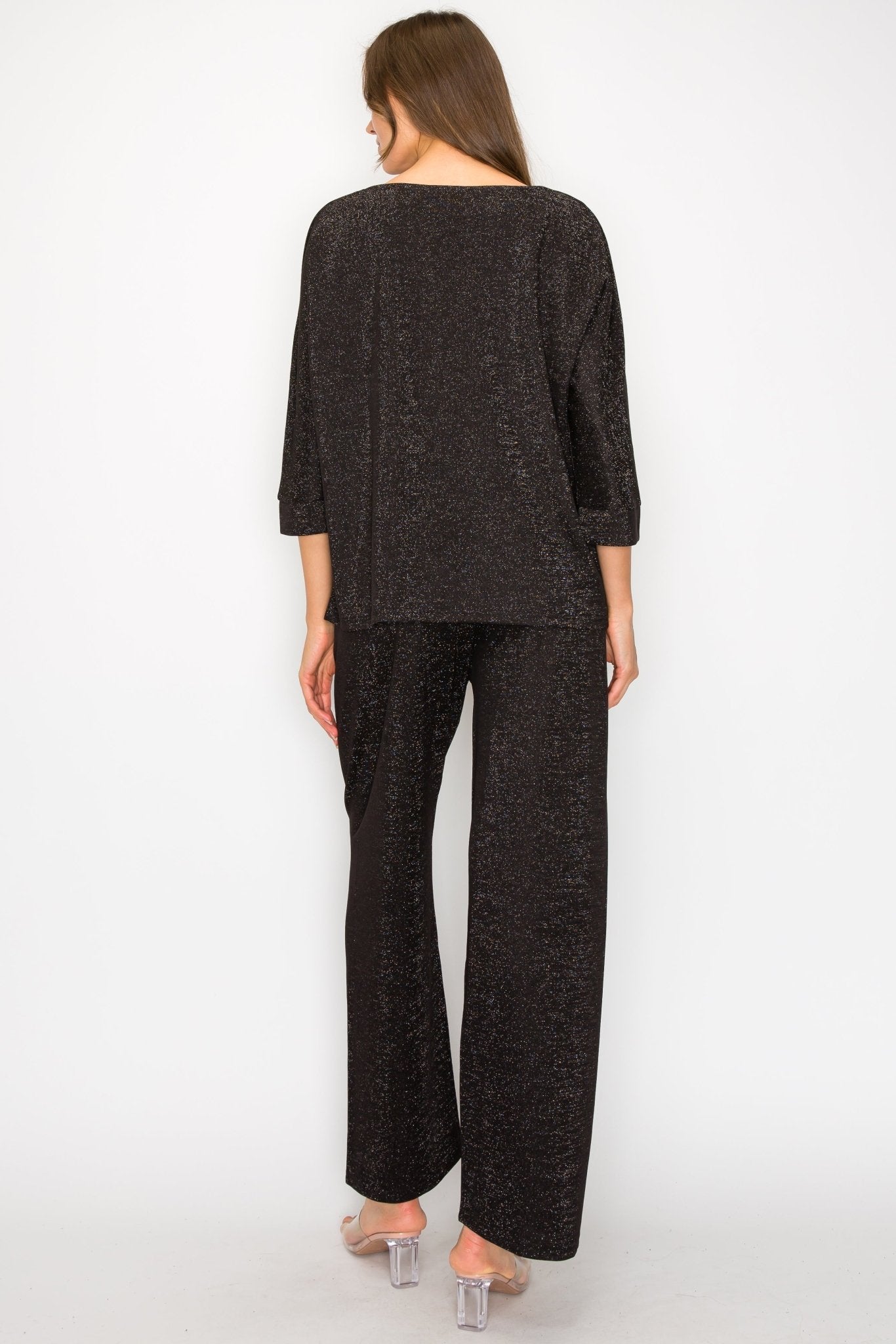 Kris Sparkling Stretch Knit Pant - JOH APPAREL - Banebrook Collections