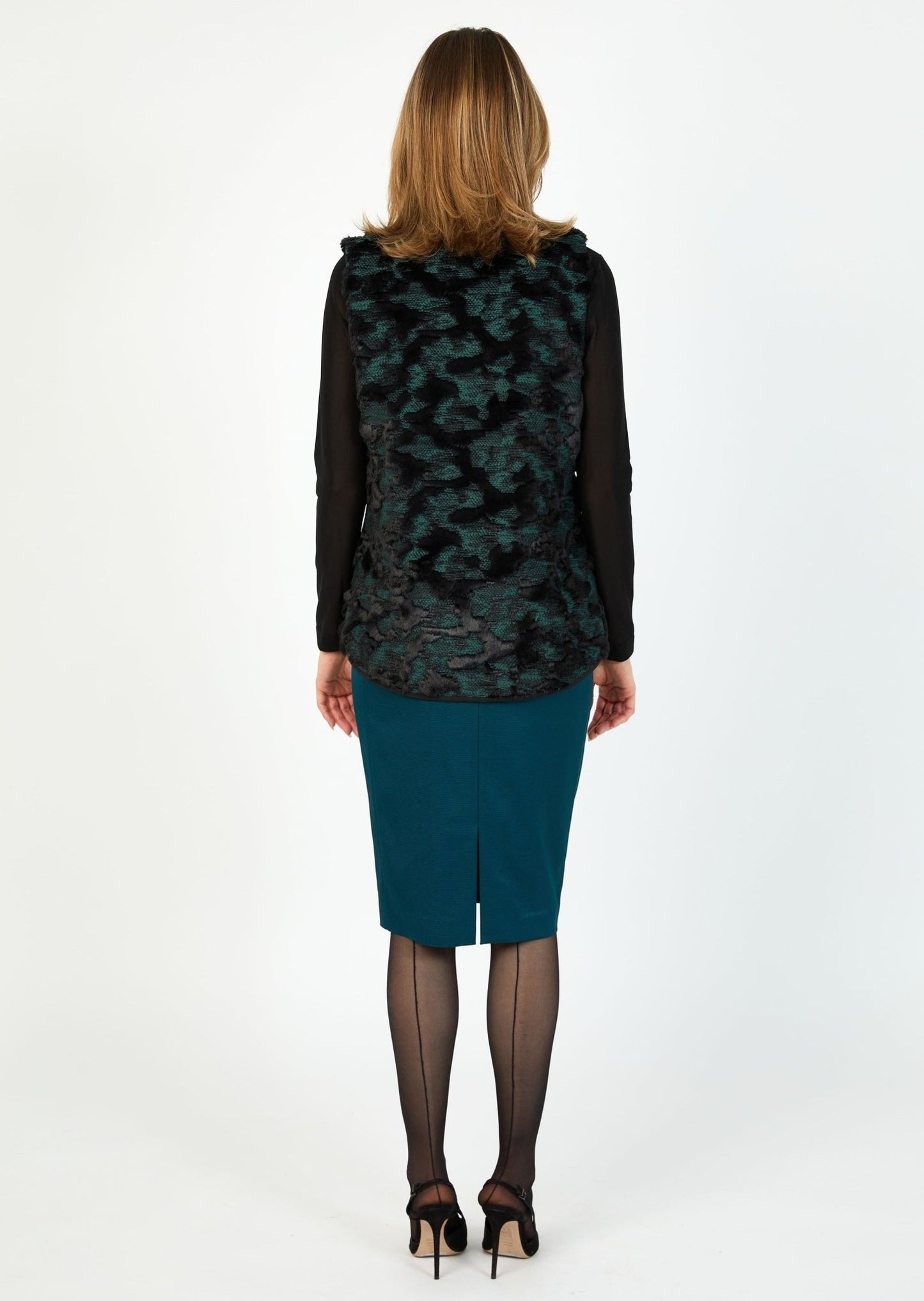 Lugano Faux Fur Vest - HILTON HOLLIS - Banebrook Collections