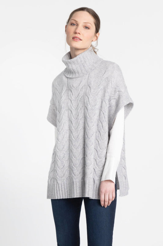 Luxe Cable Cowl Popover - KINROSS CASHMERE - Banebrook Collections