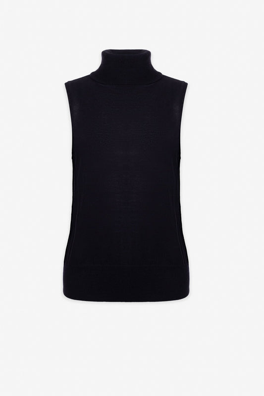 Merino Blend Sleeveless Turtleneck - IRIS SETLAKWE - Banebrook Collections