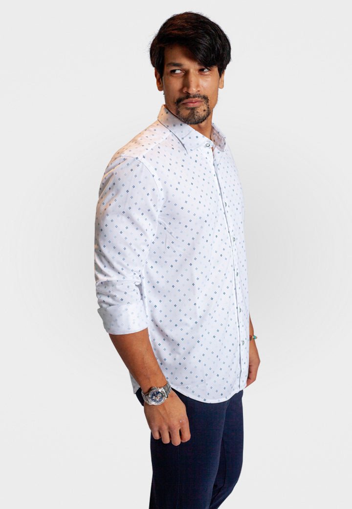 Newport Ditsy Long Sleeve Tech Shirt - BUKI - Banebrook Collections