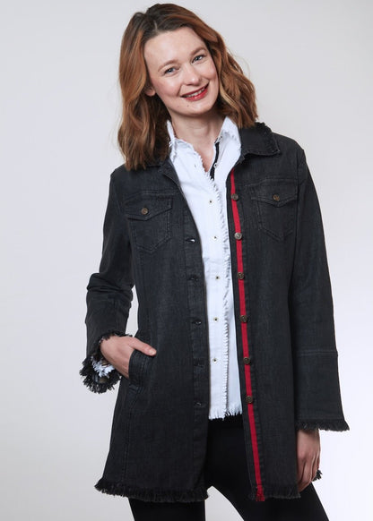 Park Slope Denim Jacket Black - DIZZY LIZZIE - Banebrook Collections