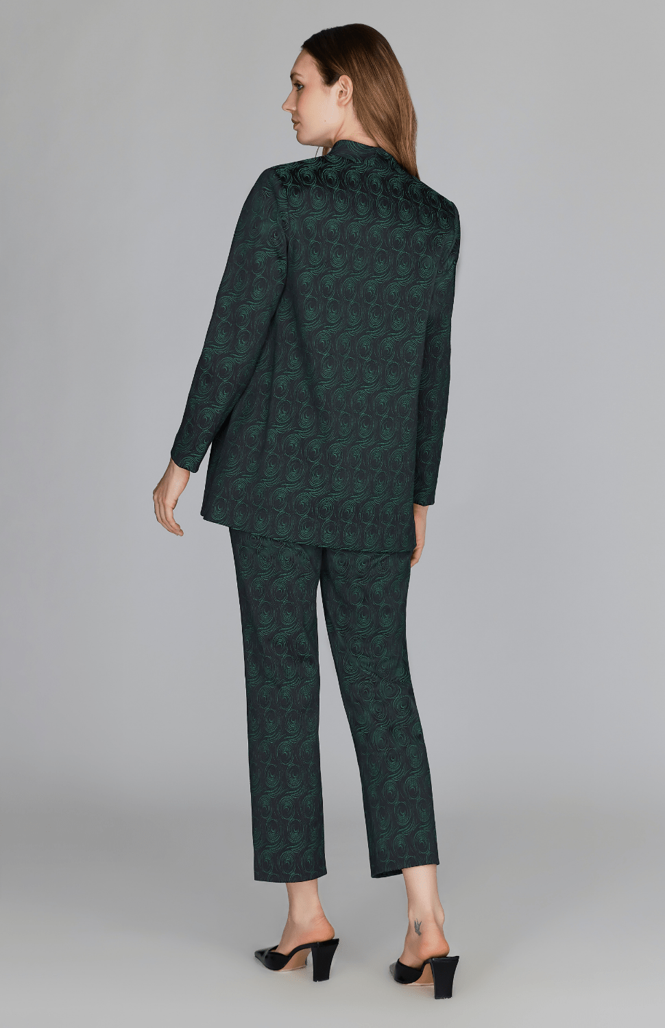 Preorder Swirl Jacquard Duster W/ Belt - Mi Jong Lee - Banebrook Collections