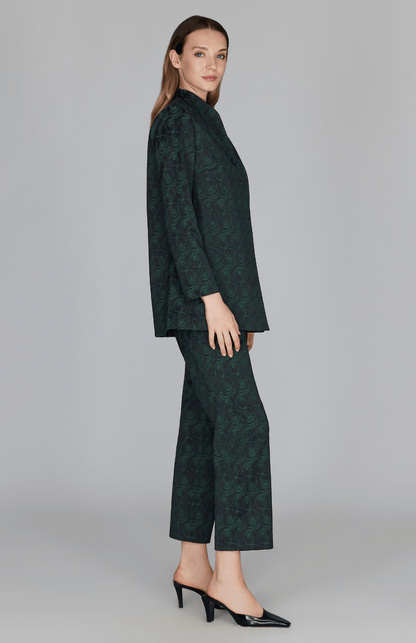 Preorder Swirl Jacquard Duster W/ Belt - Mi Jong Lee - Banebrook Collections