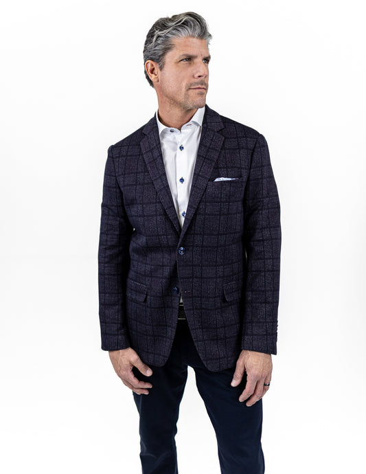 Preston Purple Plaid Blazer