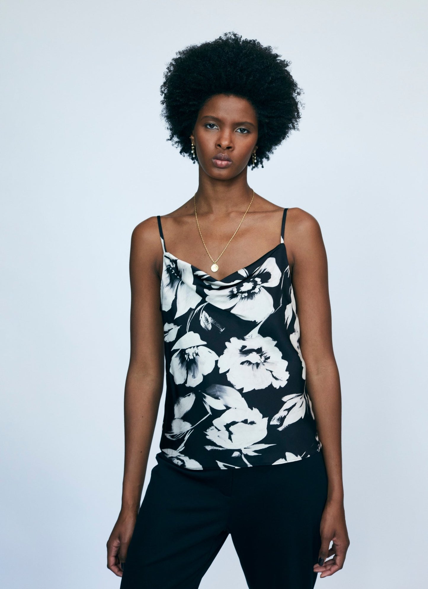 Printed Cowl Nec Cami - IRIS SETLAKWE - Banebrook Collections