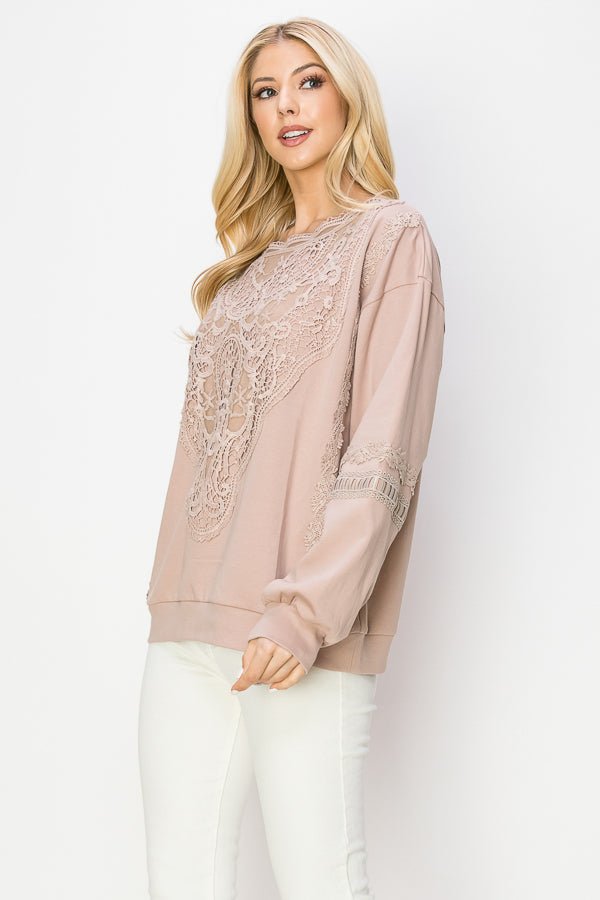 Rabiah Pointe Knit With Lace - JOH APPAREL - Banebrook Collections