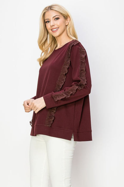 Rachela Pointe Knit With Lace - JOH APPAREL - Banebrook Collections