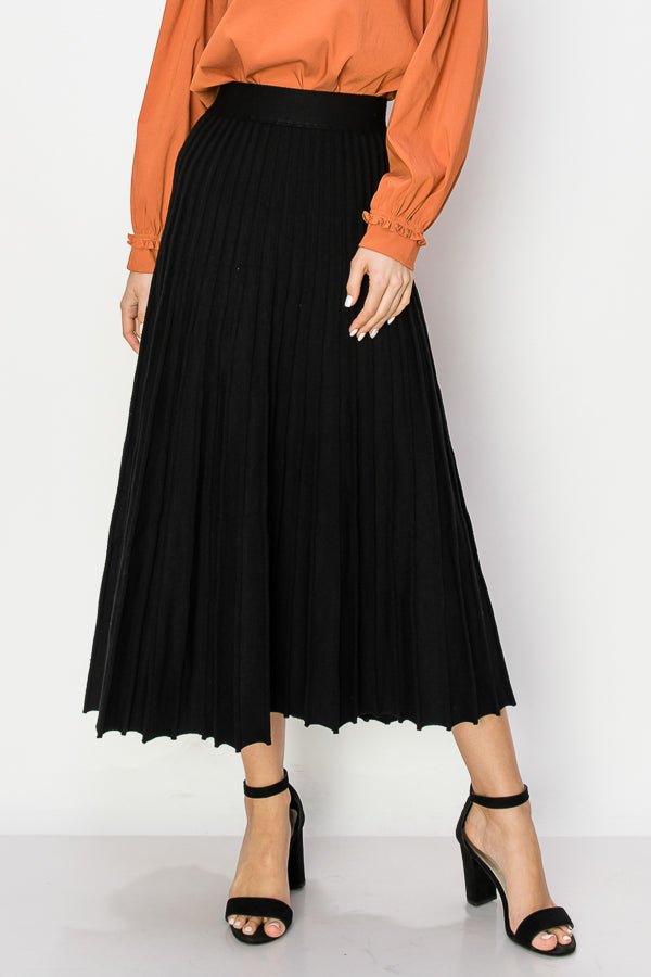 Sanaa Knitted Ribbed Skirt - JOH APPAREL - Banebrook Collections