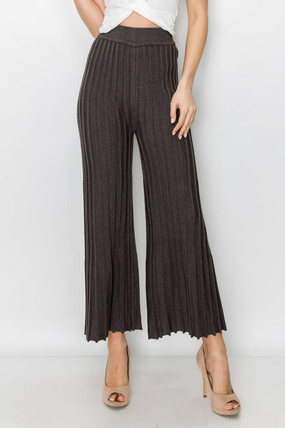 Selie Knitted Ribbed Pant - JOH APPAREL - Banebrook Collections