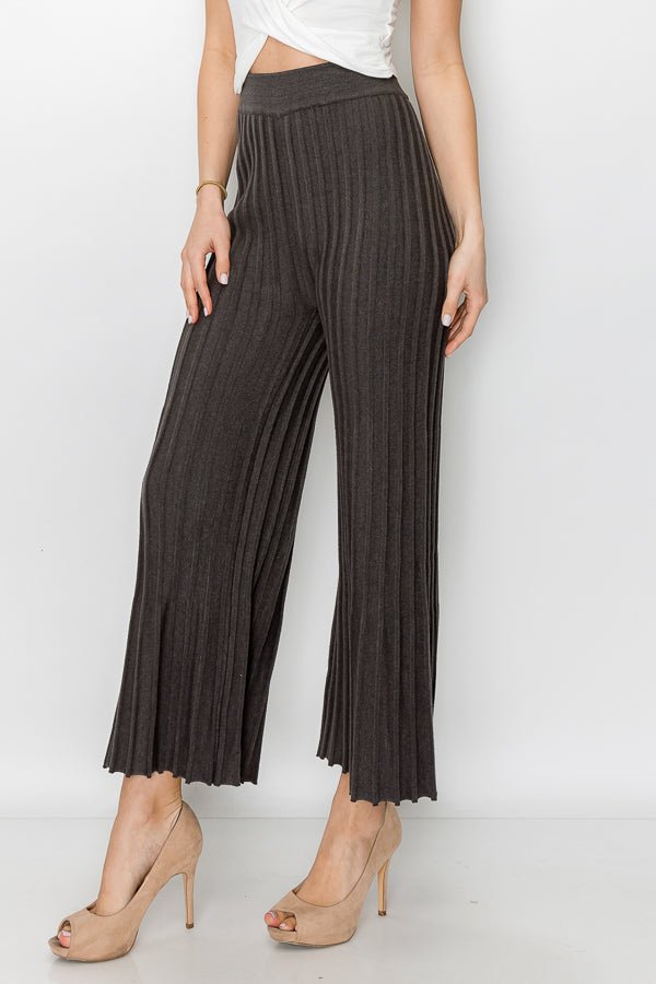 Selie Knitted Ribbed Pant - JOH APPAREL - Banebrook Collections