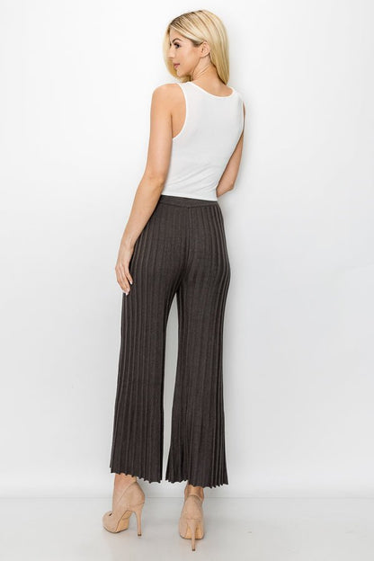 Selie Knitted Ribbed Pant - JOH APPAREL - Banebrook Collections