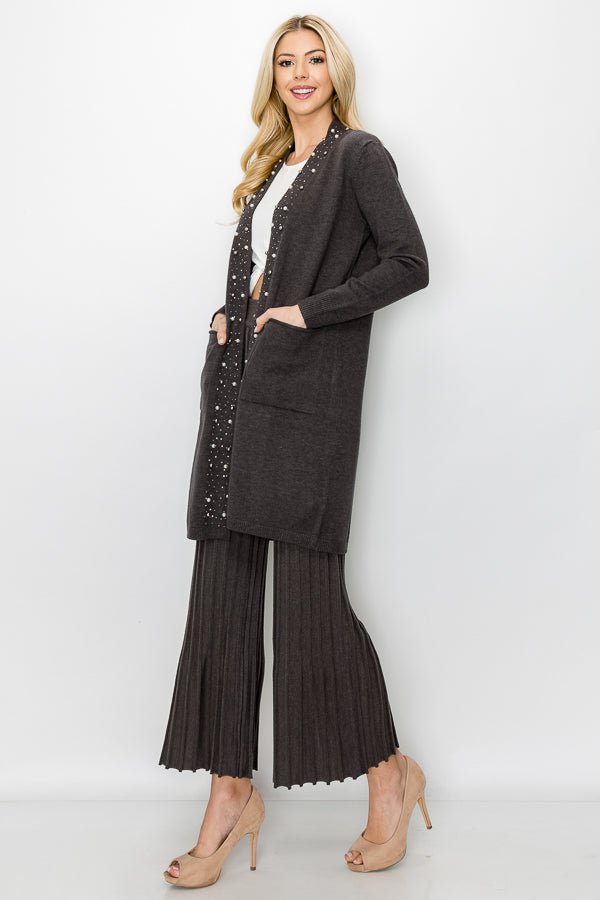 Selie Knitted Ribbed Pant - JOH APPAREL - Banebrook Collections