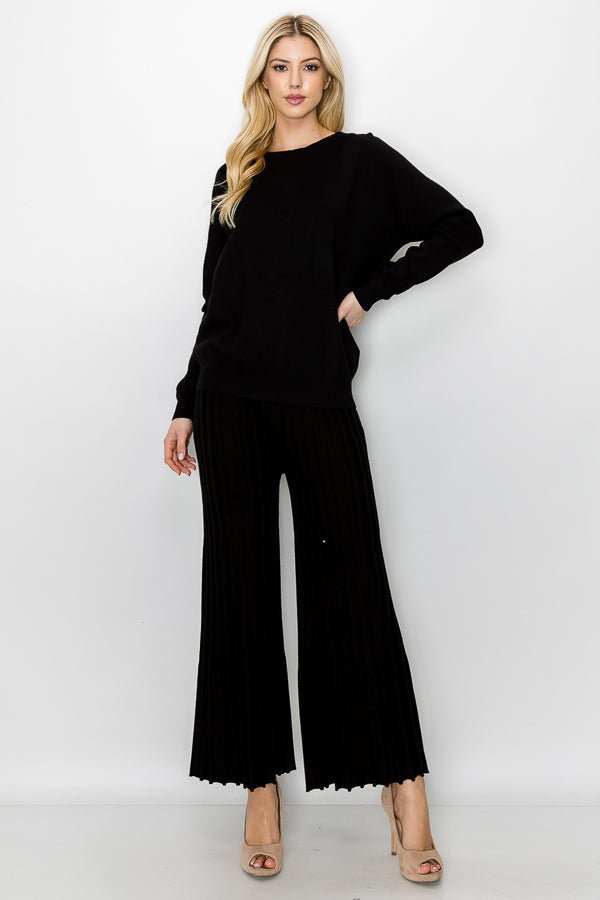 Selie Knitted Ribbed Pant - JOH APPAREL - Banebrook Collections