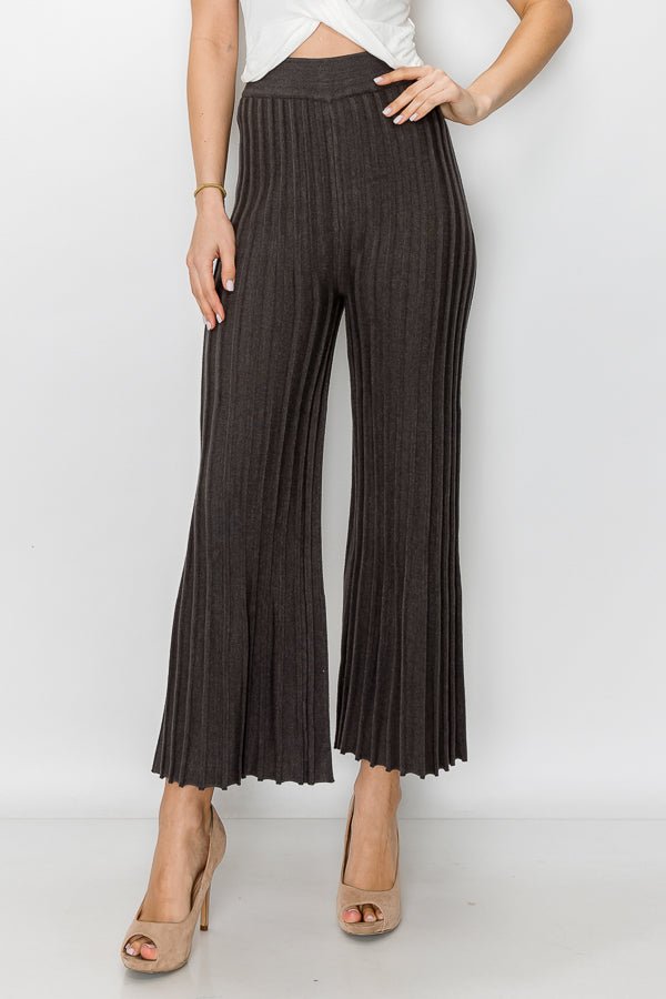 Selie Knitted Ribbed Pant - JOH APPAREL - Banebrook Collections