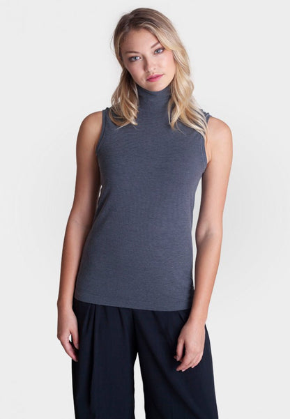 Sleeveless Turtleneck Shirt - BUKI - Banebrook Collections