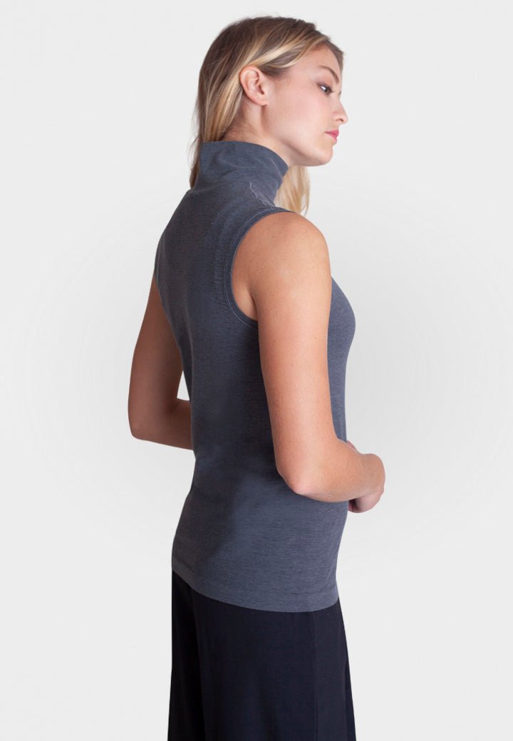 Sleeveless Turtleneck Shirt - BUKI - Banebrook Collections