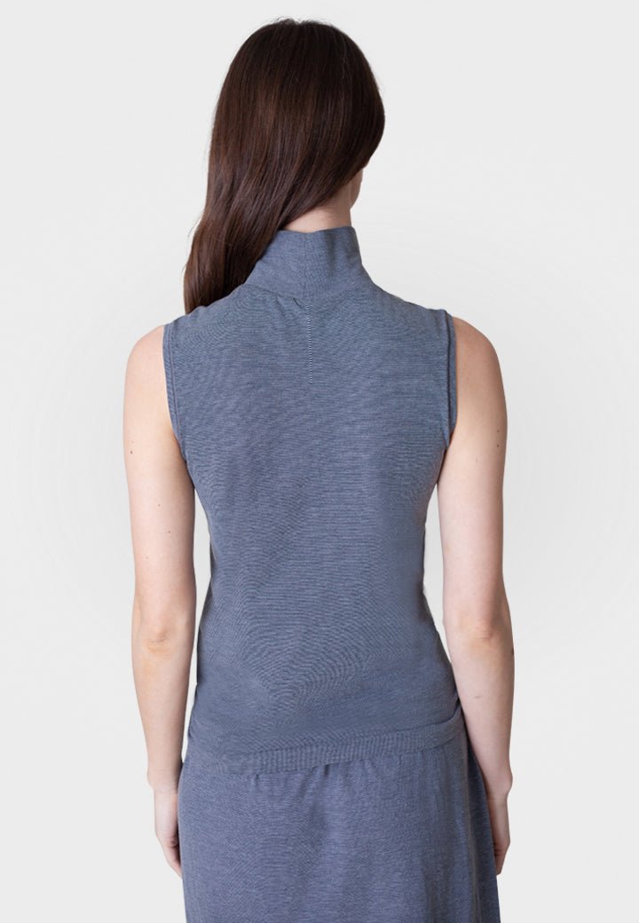 Sleeveless Turtleneck Shirt - BUKI - Banebrook Collections