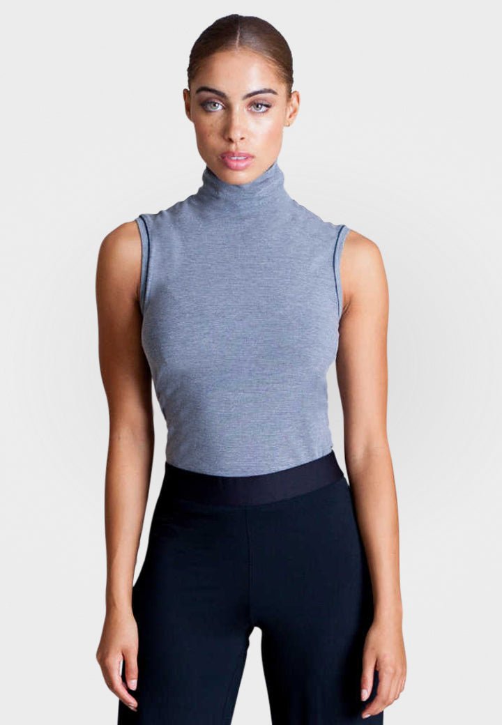 Sleeveless Turtleneck Shirt - BUKI - Banebrook Collections