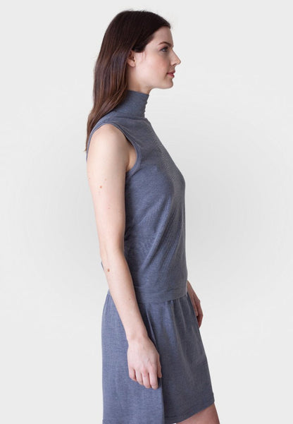 Sleeveless Turtleneck Shirt - BUKI - Banebrook Collections