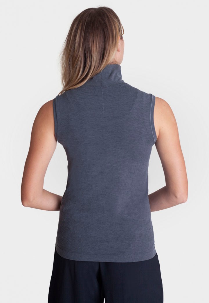 Sleeveless Turtleneck Shirt - BUKI - Banebrook Collections