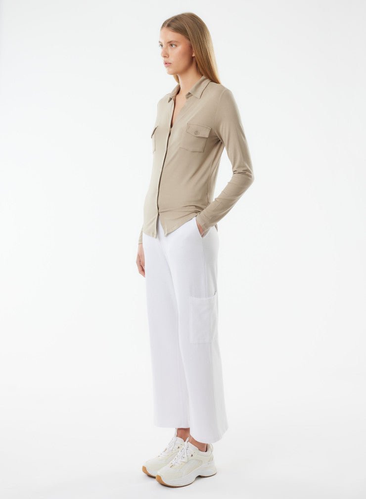 Soft Touch Long Sleeve Pocket Shirt - MAJESTIC FILATURES - Banebrook Collections