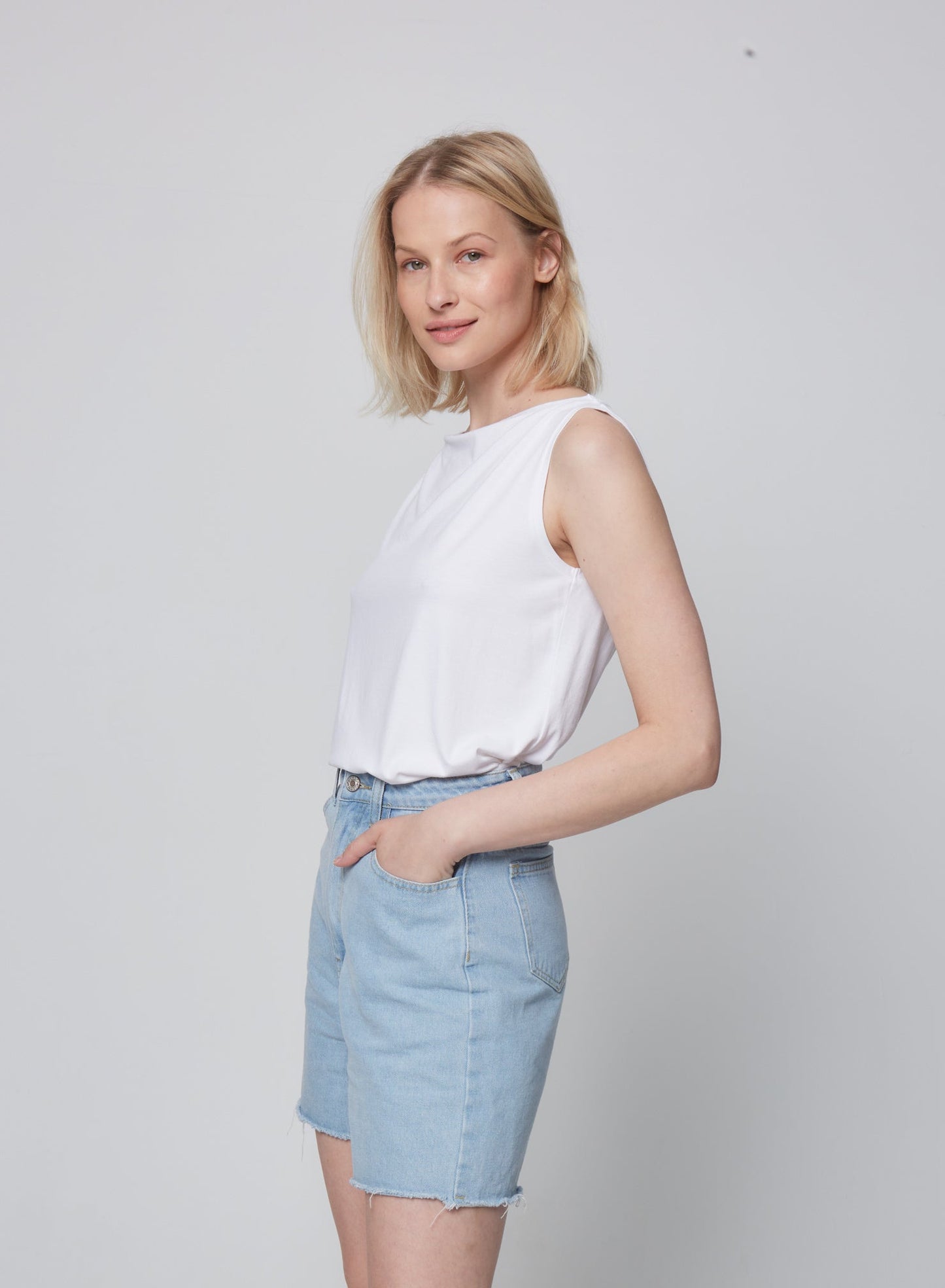 Soft Touch Semi Relaxed Boatneck Tank - MAJESTIC FILATURES - Banebrook Collections