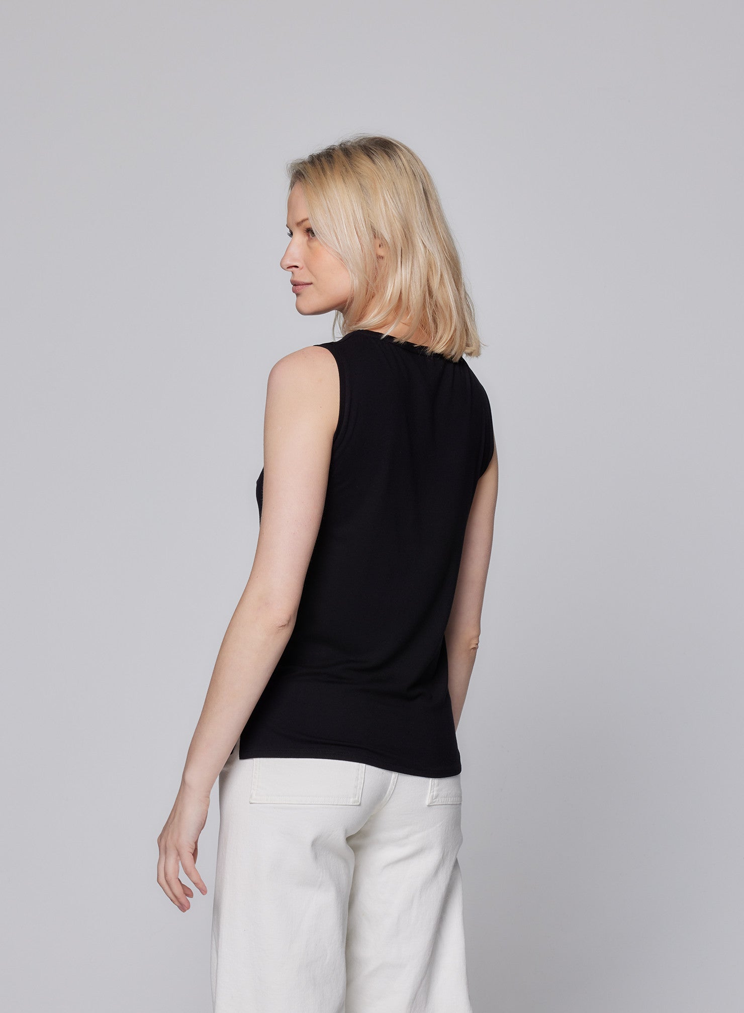 Soft Touch Semi Relaxed Boatneck Tank - MAJESTIC FILATURES - Banebrook Collections