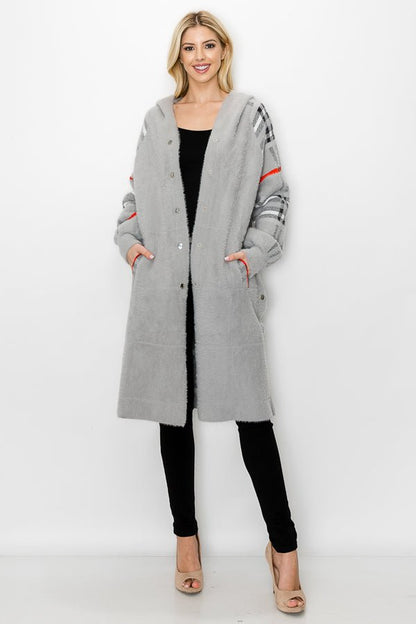 Sonnai Sweater Brushed Knitted Coat - JOH APPAREL - Banebrook Collections