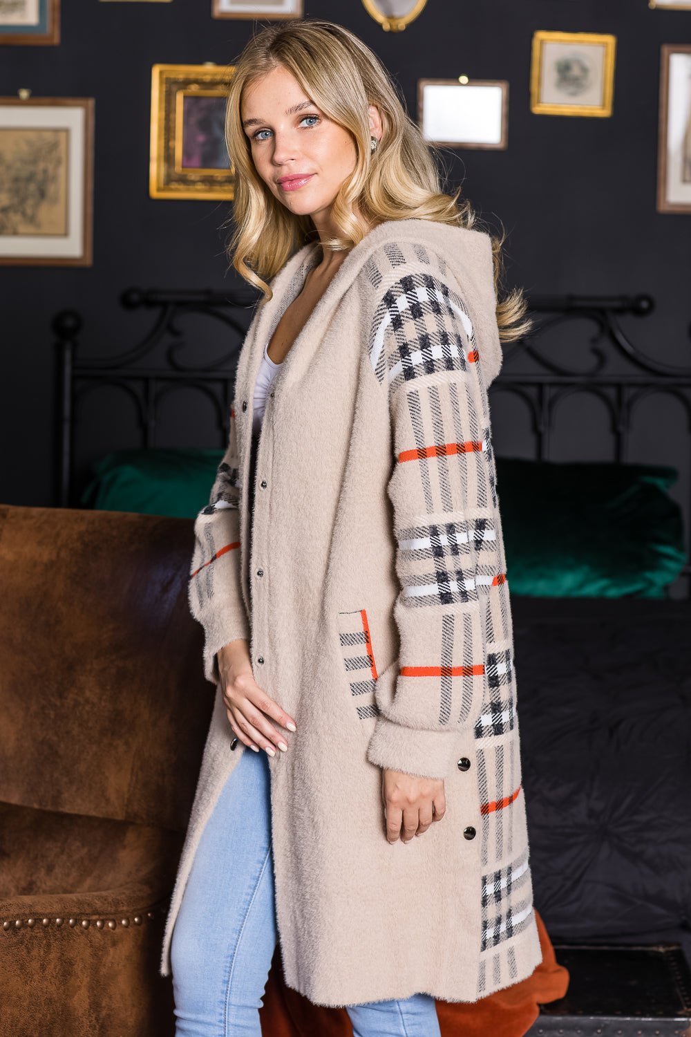 Sonnai Sweater Brushed Knitted Coat - JOH APPAREL - Banebrook Collections