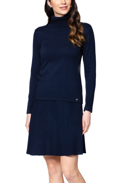 Paris Classic Turtleneck, Dark Navy