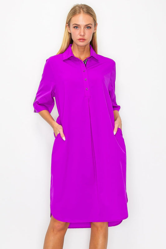 Wendi Woven Tunic Dress - JOH APPAREL - Banebrook Collections