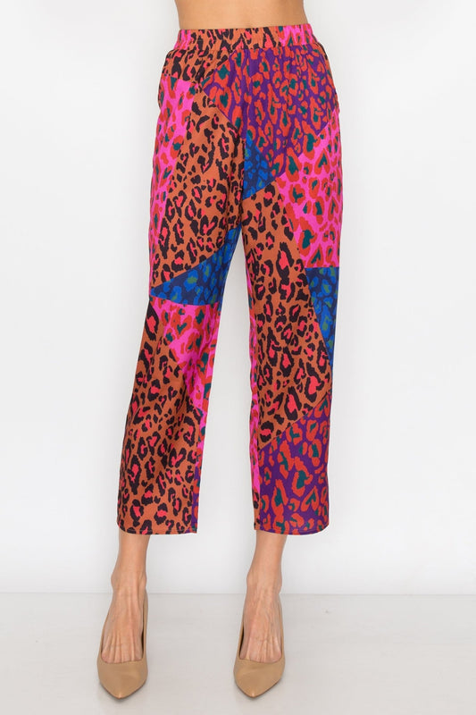 Wess Printed Charmeuse Pant - JOH APPAREL - Banebrook Collections