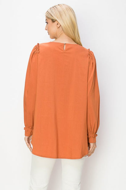 Willow Woven Top - JOH APPAREL - Banebrook Collections