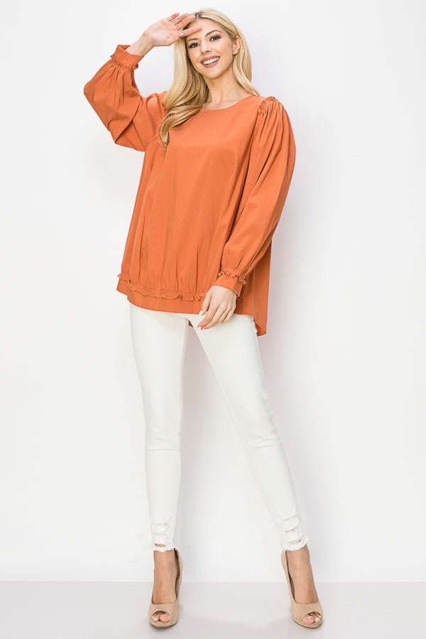 Willow Woven Top - JOH APPAREL - Banebrook Collections